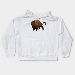 Joyous June Bison Kids Hoodie